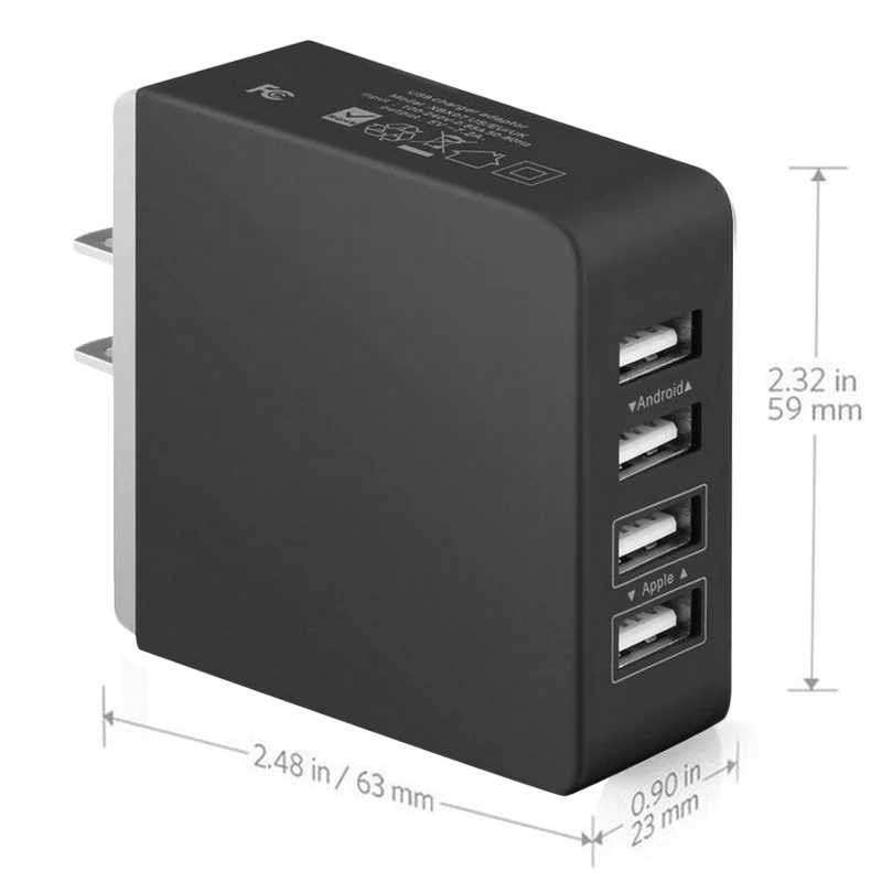 Розничная Usb Смарт зарядное устройство 4 несколько портов настенный адаптер устройство для мобильного телефона Зарядка Быстрая зарядка для Iphone и Android мобильных