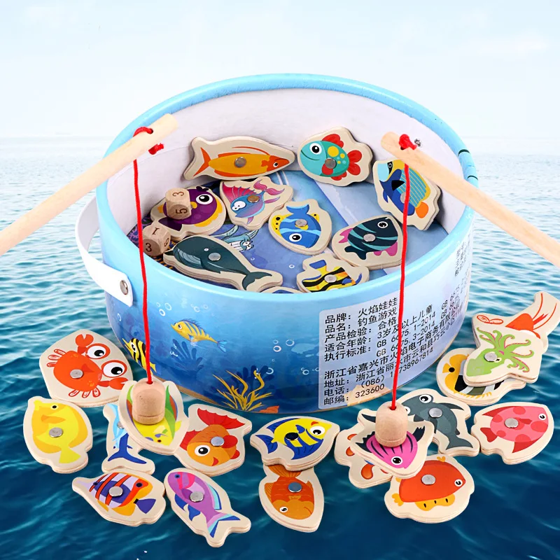 Детская развивающая игрушка для детей 1, 2, 3, 6 лет, для девочек и мальчиков, детская игра для рыбалки, для детей, для раннего образования
