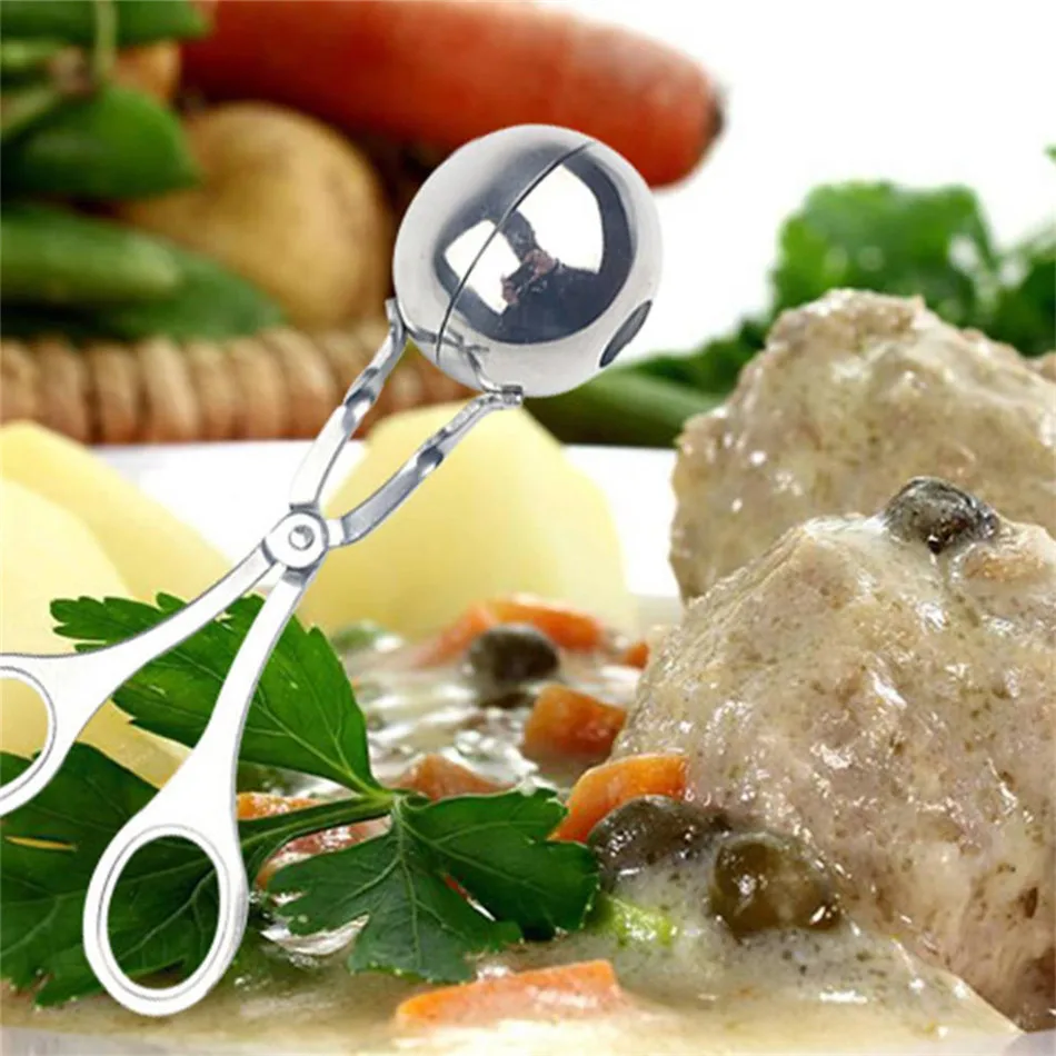 SEAAN 304 форма из нержавеющей стали для фрикаделек зажим полированный Meatball
