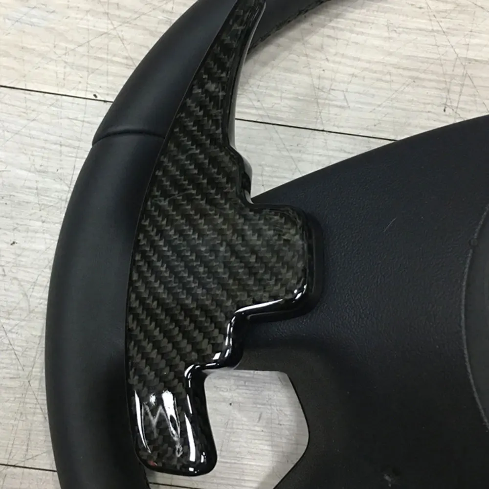 Fit Mercedes B C E ML настоящее углеродное волокно рулевого управления автомобиля рулевая тяга весло переключения накладка расширение