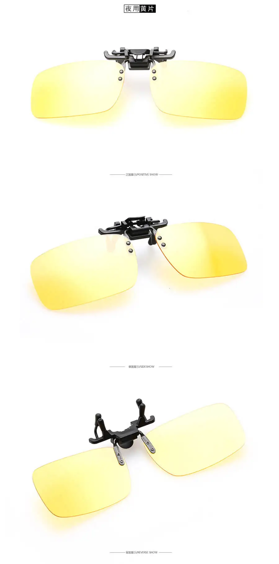 Поляризованные линзы клип очки ночного видения Зеркало Gafas De Sol Oculos Escuros близорукость солнцезащитные очки водителя зеркало