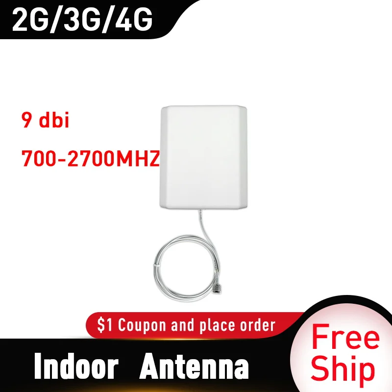2G 3g 4G панельная антенна 700-2700MHz CDMA GSM DCS LTE комнатная антенна gsm повторитель сигнала для сотового телефона 4g Мобильный усилитель антенны