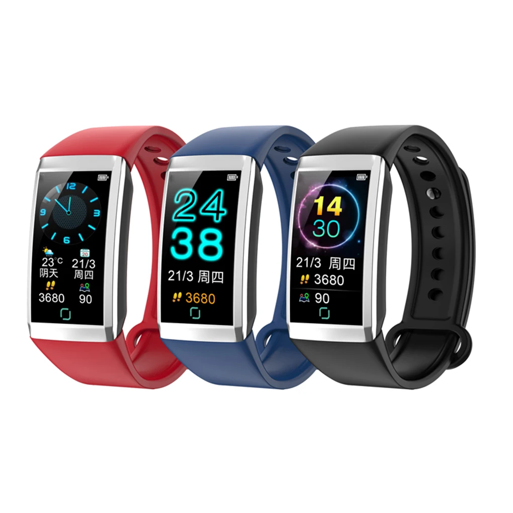 Сенсор пульса Bluetooth 4,0 браслет IP67 Водонепроницаемый кровяное давление спортивный браслет сообщение напоминание умный Браслет