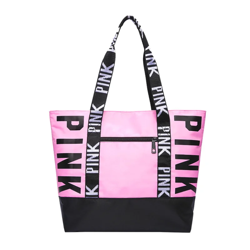 Fashion casual ladies nylon Handbag Letter pattern Shoulder Bag Large Capacity Waterproof Tophandle Bags