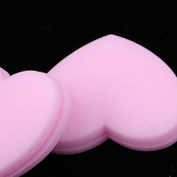 

6pcs Silicone Badminton Racket Shock Absorber Noice Lower Pink Heart Shape