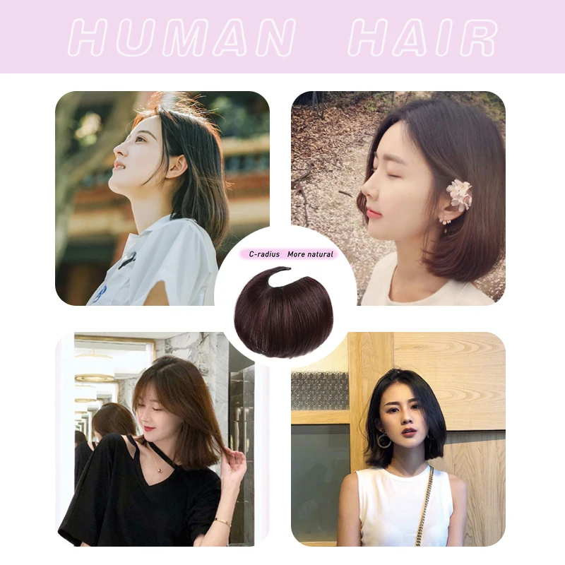 U-Partie-Cheveux-Extension-Postiche-Droite-Artificielle-Humaine-Mat-riel-De-Cheveux-Cheveux-Naturel-La-Main