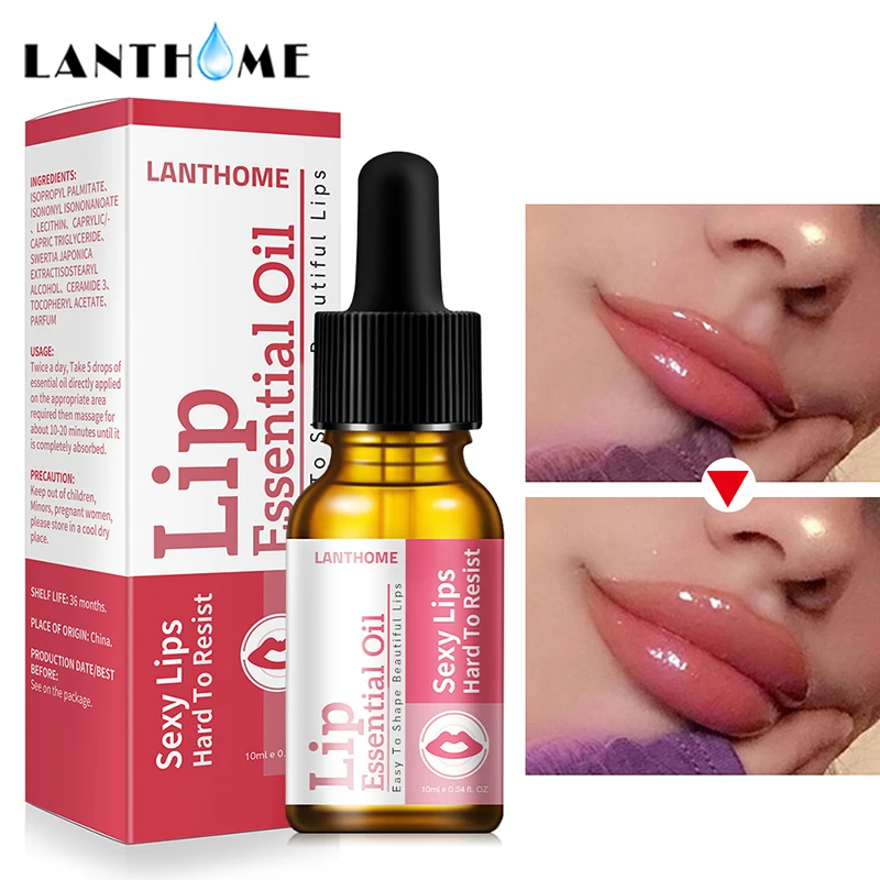 

10ml Lip Nourishing Care Essential Oil Anti-drying Moisturizing Lip Serum Brighten Smooth Lipstick Gloss Lip Plumper Care TSLM1