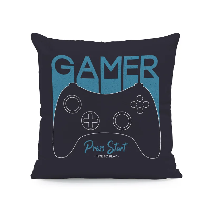 30X50/45X45CM Vintage Hot Video Gamer Cushions Case Classical Playstation Cartoon Print Pillows Case Sofa Couch Throw Pillows grey cushions Cushions