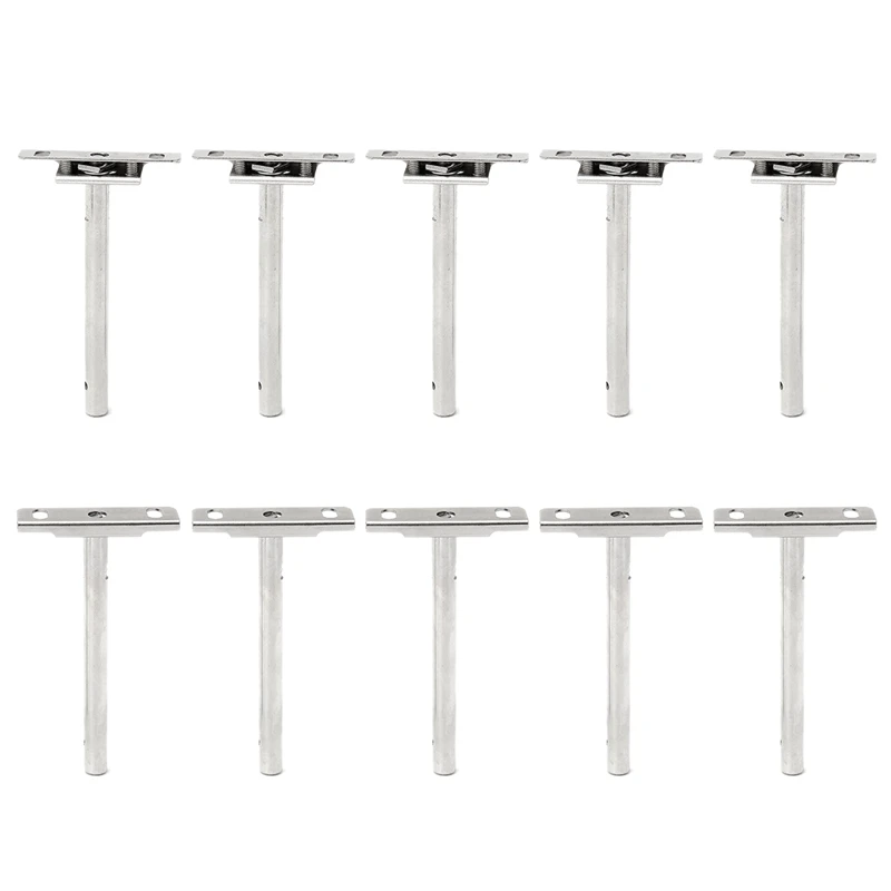 

10Pcs 5Inch Heavy Tool Concealed Floating Wall Shelf Support Metal Bracket for Bookshelves