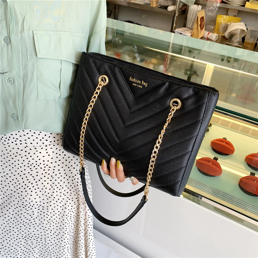 

High Quality Women Pu Leather Shoulder Bag Fashion Desiger Crossbody Bags for Women Chain Large Capacity Female Messenger Bags