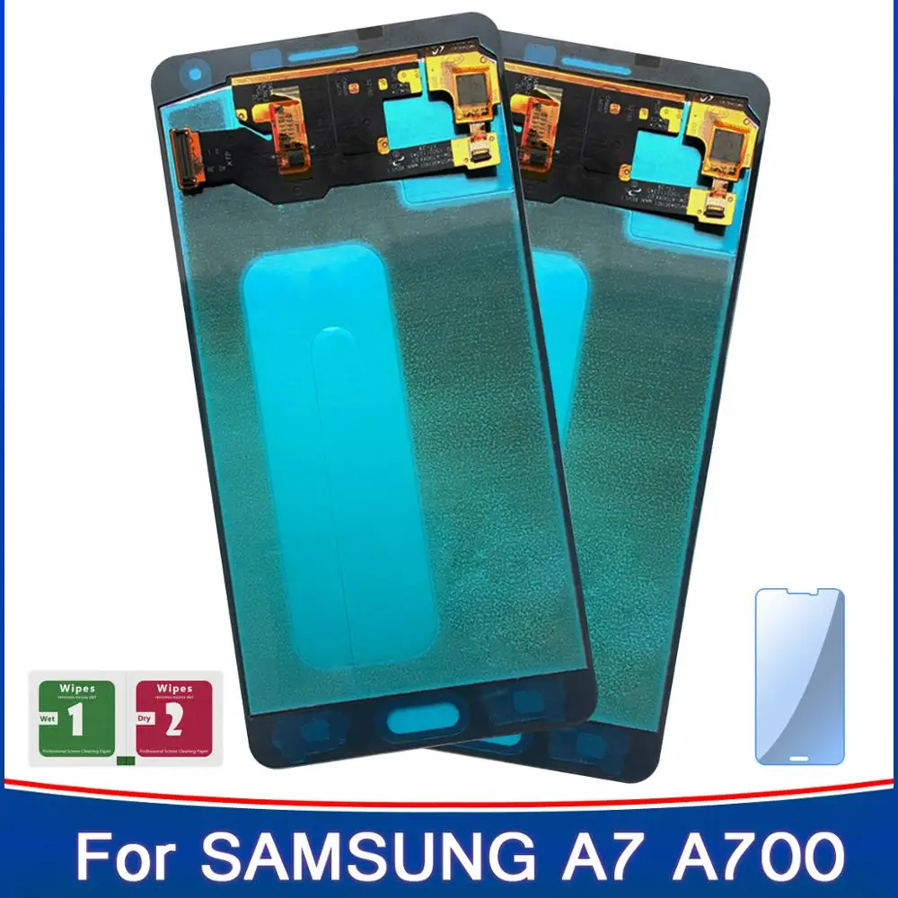 2 шт. дисплей для Samsung Galaxy A7 2015 A700 A7000 A700H A700F A700FD Super Amoled LCD сенсорный экран Сенсорная
