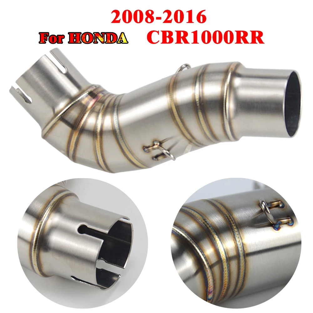 CBR 1000 RR для HONDA CBR1000RR 2008 - 2016 51 мм Глушитель мотоцикла 304 сталь контактное соединение