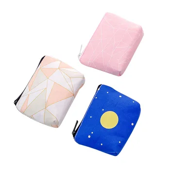 

70PCS / LOT Cute Canvas Zero Wallet Creative Girl Zipper Coin Bag Women Portable Simple Purse Card Bag