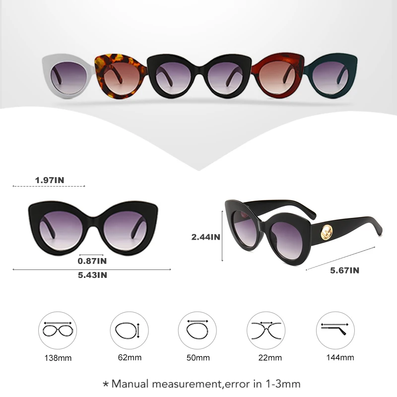 Королевские солнцезащитные очки кошачий глаз для женщин и мужчин, винтажные брендовые дизайнерские очки для женщин, черная леопардовая оправа, солнцезащитные очки ss967