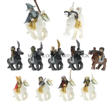 Для классических Властелин колец рыцарь Elrond Bilbo Arwen Frodo с лошадью строительный блок фигурка кольца игрушка