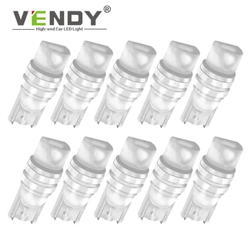 

10PCS W5W T10 Ceramic lens LED Clearance Lights Auto Car Interior Bulb Lamp light 12V For vw polo sedan 6r 9n passat b6 b5 golf