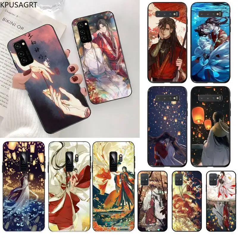 

Aesthetic Chinese style Tian Guan Ci Fu Phone Cover Capa for Samsung S20 plus Ultra S6 S7 edge S8 S9 plus S10 5G lite 2020