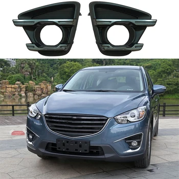 

for Mazda CX-5 CX5 2015 2016 2017 Fog Light Lens Cover Front Bumper Fog Lamp Fame Decoration Car Stying