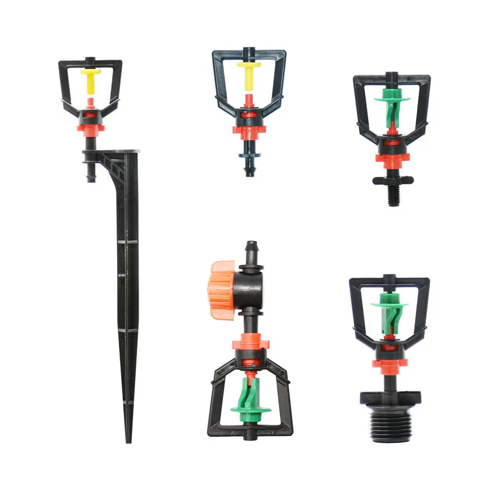 5Pcs 360 Rotating Sprinklers Refraction Micro Nozzle Garden Drip Irrigation Misting System Hanging Humidifier Sprayer | Дом и сад