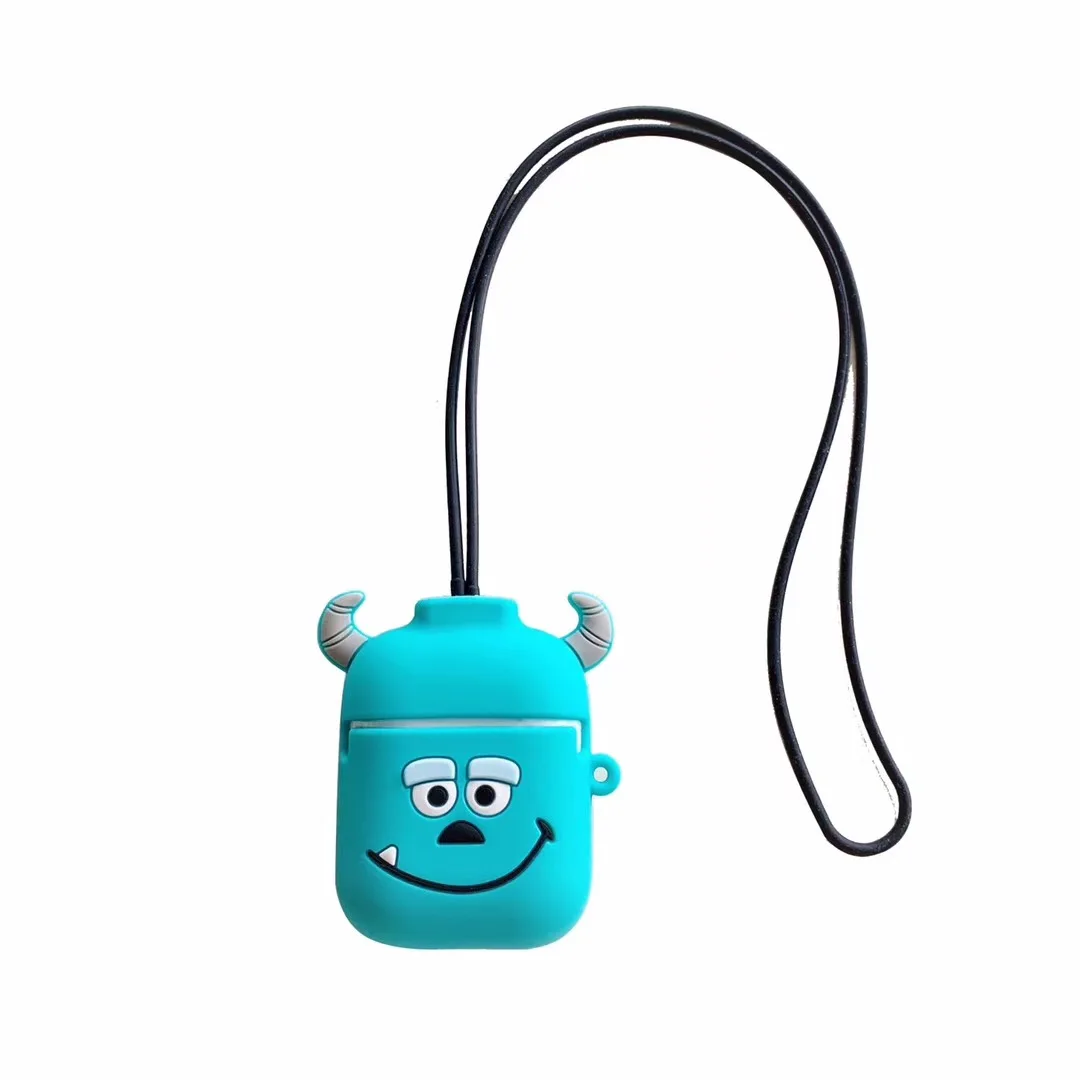 Cute Cartoon Headset case For AirPods 1:1 Case for air pods 2 i12 tws i10 i30 i11 i7s i9s i60 Bluetooth Earphone silicon cover - Цвет: A11