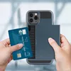 Slide Armor Wallet Card Slots Phone Case For iphone 12 mini 11 Pro X XS Max 7 8 6 6s 5s Plus SE 2022 TPU Shockproof Cover Shell ► Photo 2/6