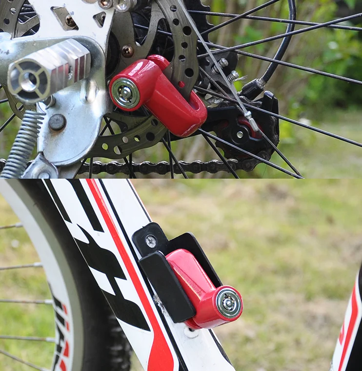 Safety Lock Anti Theft Disk Disc Brake Lock Motorcycle Bicycle Wheel Moped Scooter Disk Rotor Bicycle Lock for Bike Accessories