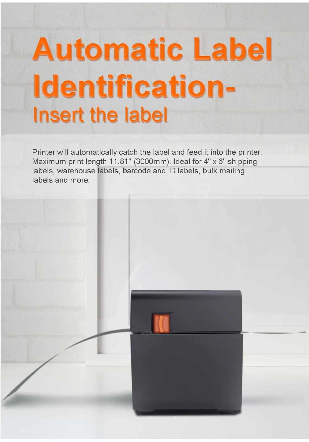 Direct Thermal Transfer BarCode Label Sticker USB Bluetooth Printer 4x6 Sticker Maker Machine Shipping Printers
