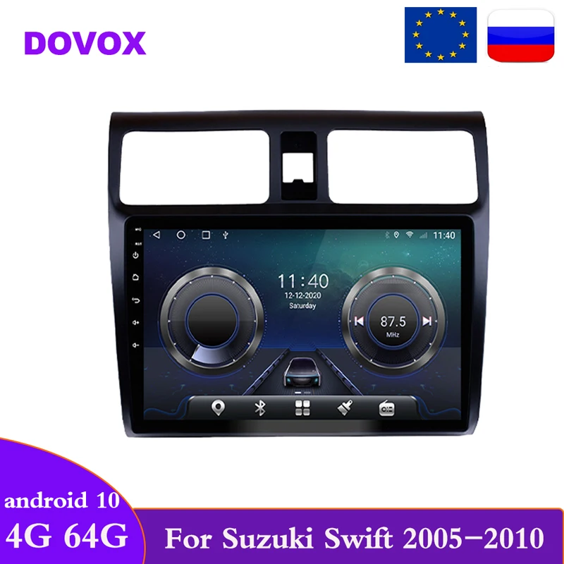DOVOX 2 Din Android10 unidad para Suzuki Swift 2005 - 2010 navegación GPS Radio de coche reproductor Multimedia RDS Autoradio 2din dvd