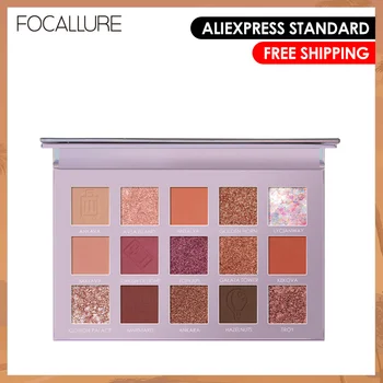 

FOCALLURE New Go Travel Eye shadow palette Glitter Powder professional eye makeup 15 colors Matte Eyeshadow pallete Powder