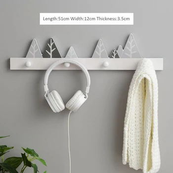 

Cartoon Hat Scarf Key Hanger Holder Storage Wall Hook Rack Organizer Shelf Hanging 4 Hooks Mount Rack Kids Room Home Decor