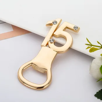 

Number18 16 15 12 Gold Bottle Opener with Rhinestone 18th 12th Birthday Decoration Birthday Gift Birthday Party Supplies