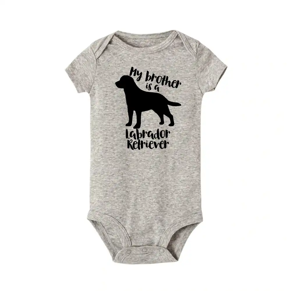 Ma Sœur Est Un Labrador Pour Bebe Une Piece Mon Frere Est Un Labrador Retriever Body Pour Bebe Chien Mignon Cadeau Pour Bebe Aliexpress