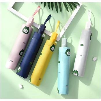 

New Quality Folding Umbrella Women Brand Travel Anti-UV Windproof Rain Flower Modish Female Sun Girl Parasol Pocket Umbrellas