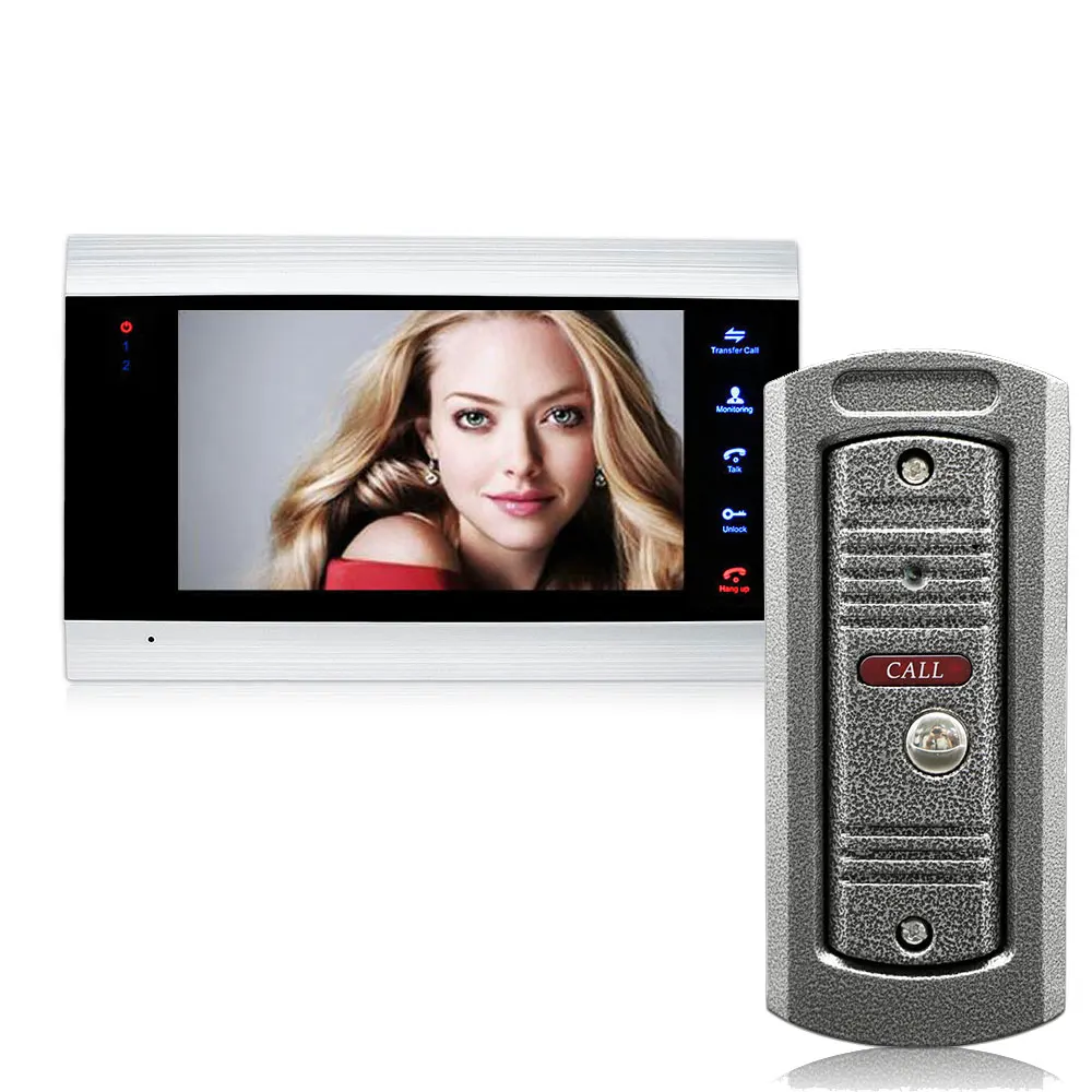 Home Video Door Phone Intercom Home Doorbell Security System Door Speaker Call Panel+7 inch Monitor +1200TVL Camera +32G SD card Home Video Door Phone Intercom Home Doorbell Security System Door Speaker Call Panel+7 inch Monitor +1200TVL Camera +32G SD card