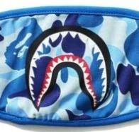 Маска Shark Ape-man, хип-хоп брендовая маска, моющаяся многоразовая маска для рта, Зимняя Маска для рта и лица, косплей на Хэллоуин - Цвет: sky blue