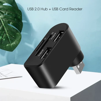 

KEBIDU High Speed HUB USB 2.0 Splitter Power Interface SD TF Card Reader for MacBook Air computer laptop accessories USB HUB