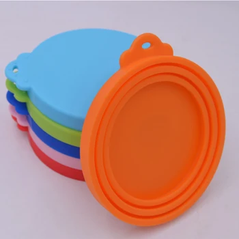

3 In 1 Reusable Pet Food Can Cover Silicone Dogs Cats Storage Tin Cap Lid Seal Cover Pet Supplies Suitable For 65mm 75mm 85mm