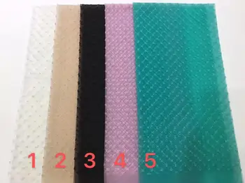 

New Green French Net Lace Fabric 2020 Latest african net lace fabric with gold line 3 d flowers beads mesh tulle fabric