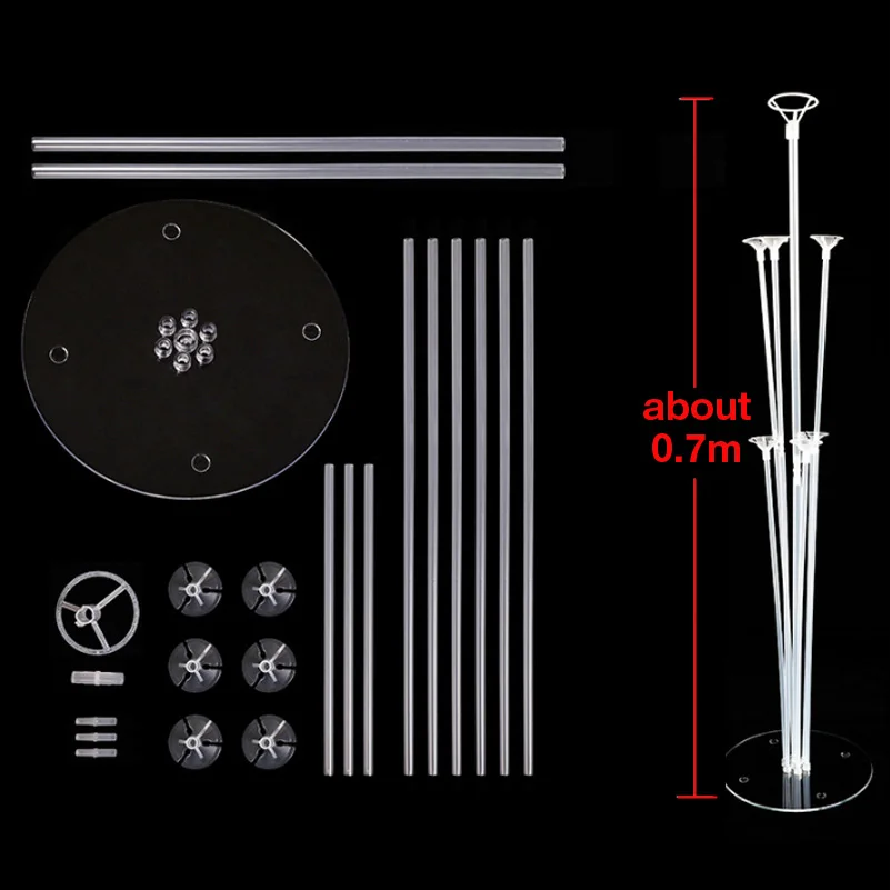 raised column table balloon stand -70cm