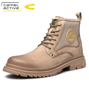 

New winter Classic Cow leather shoes on the first layer high top shoes Casual shoes tooling shoes Martin boots Cotton boots