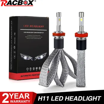 

H11 H8 H9 Mini Led Bulbs 100W 10000LM Car Headlight Bulb CSP Car Lights Copper fanless Auto Bulb 12V 24V Lamps 6000K LED Light