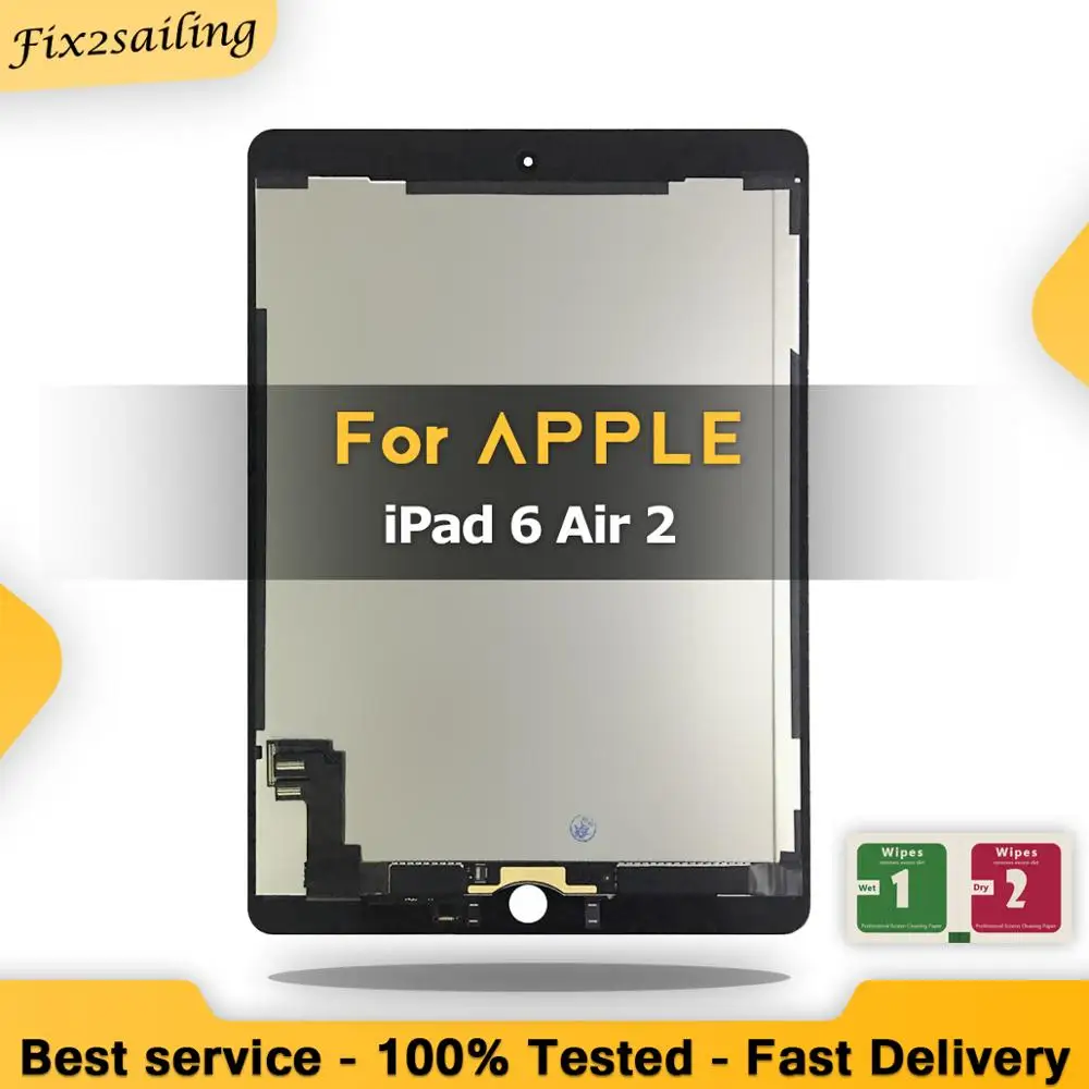 100% протестированный 9 7 &quotЖК дисплей для Apple ipad Air 2 6 A1567 A1566 сенсорный экран