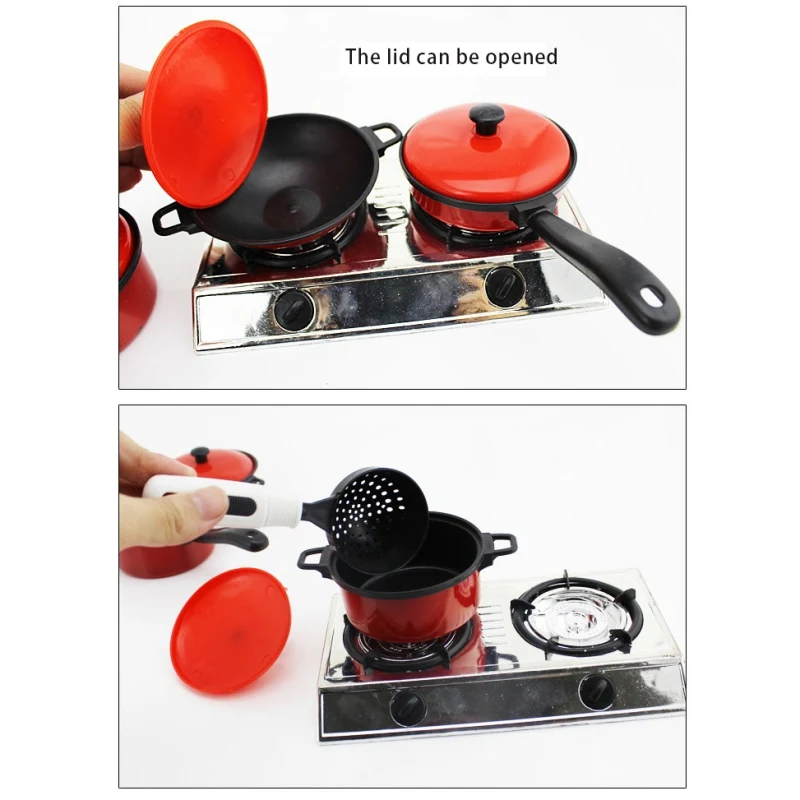 Kids Kitchen Toys For 13 Pcs Baby Boys Girls Kids Play House Toy Cooking Pots Pans 4