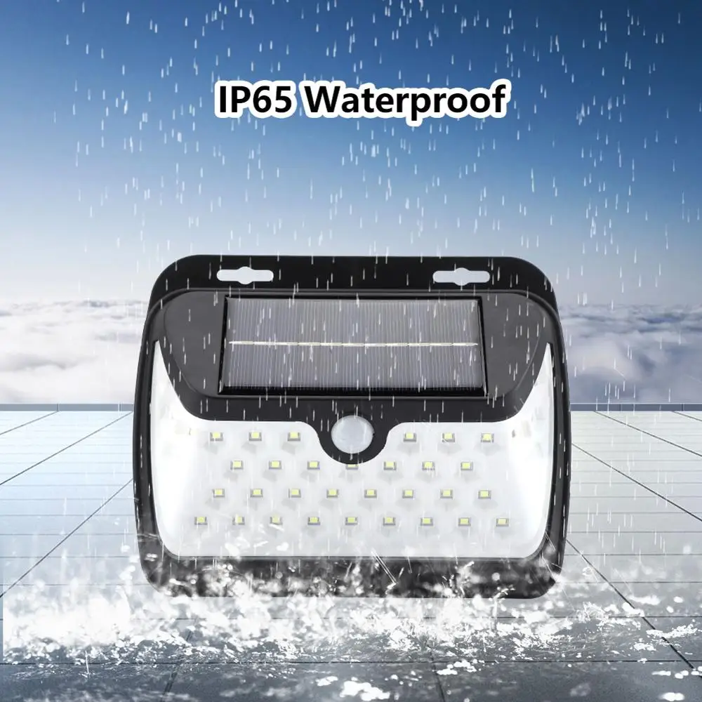 

38 LED Solar Powered Waterproof Wall Light Human Body Motion Sensor Garden Gate Lamp outdoor solar luces solares para exterior