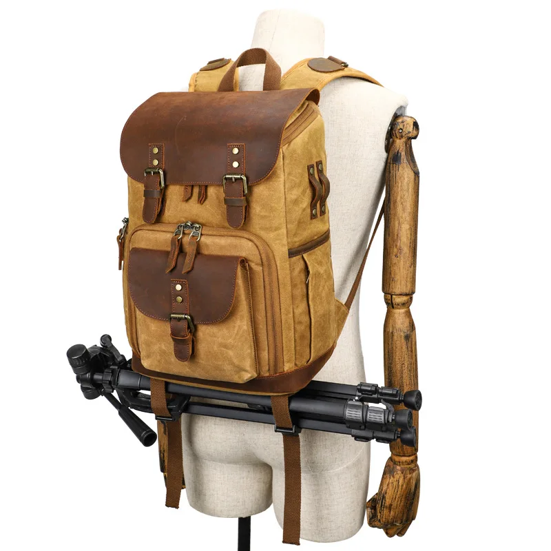 Mochila para Câmera Bolsa de Lona Impermeável para Fotografia Resistente ao Desgaste Organizadora para Câmera Dslr Mais Nova - Image 3