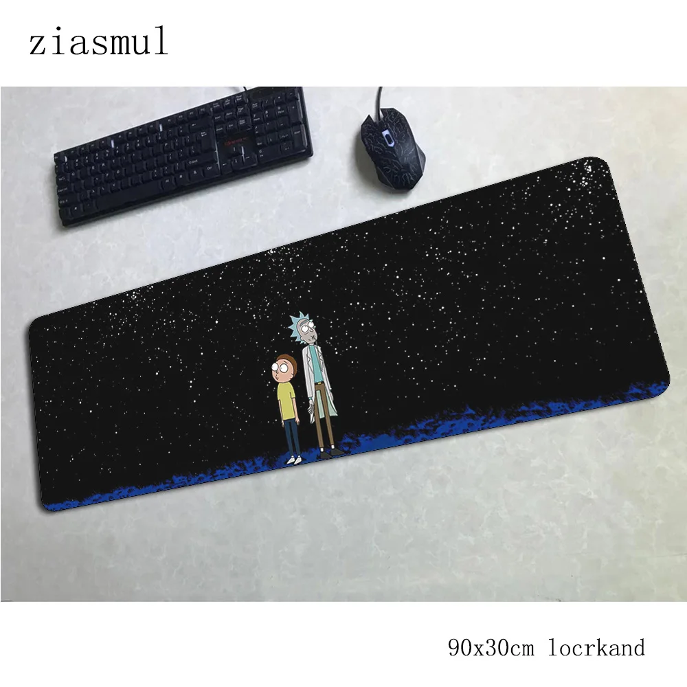 Коврик для мыши rick and morty 90x30 см компьютерный коврик для мыши натуральный резиновый коврик для мыши персональный Коврик для мыши гаджет офисные настольные коврики