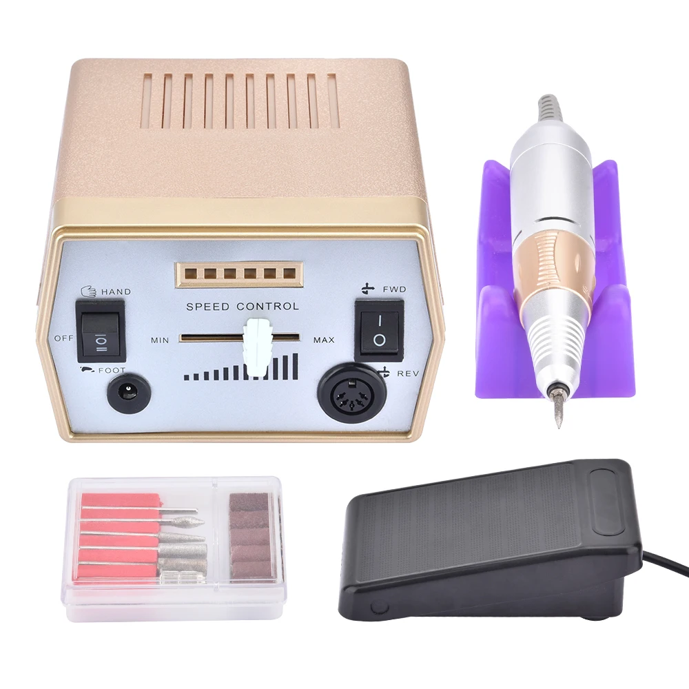 35 Вт профессиональный электрический сверлильный станок для дизайна ногтей оборудование для маникюра педикюрные пилки электрические сверлильные аксессуары инструменты для дизайна ногтей
