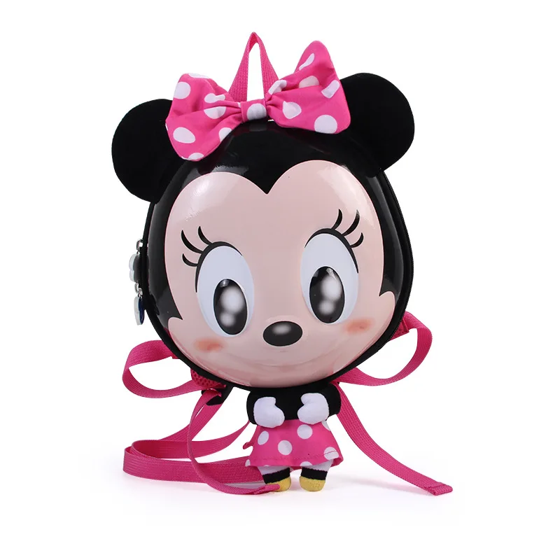 1 Disney 3D новые детские игрушки, Мультяшные куклы кошелек рюкзак анти-потеря легко носить с собой простой детский рюкзак - Цвет: 1