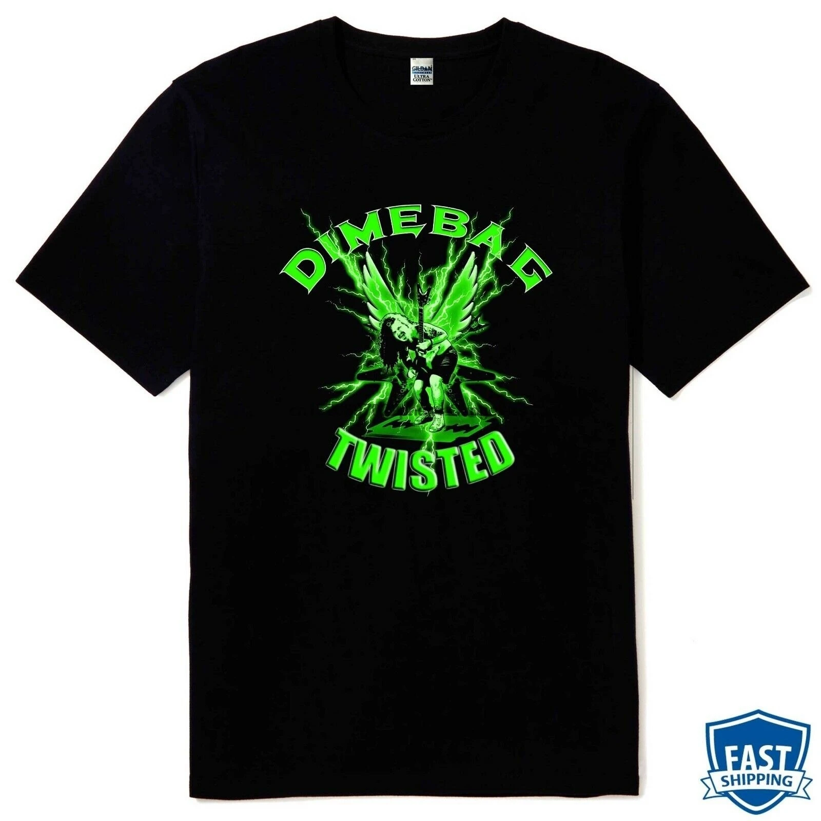 Новая футболка Dimebag Twisted Guitar Legend черного цвета размеры S M L XL 2X plan2 |