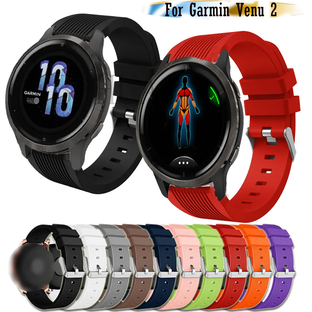 Cinturino Per Garmin Venu 2 Cinturino Smart Sport Cinturini In Silicone Per Ticwatch Pro 3 / Oneplus Accessori Cinturino Di Ricambio 22Mm